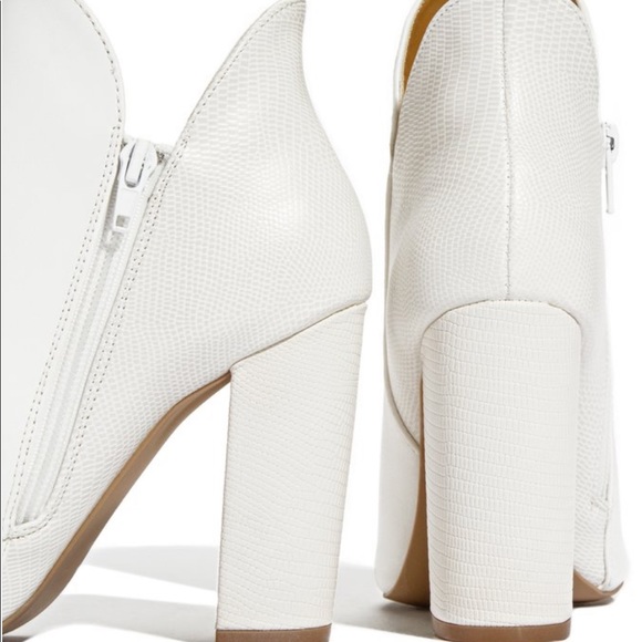 Koko white croc ankle bootie - Picture 5 of 5